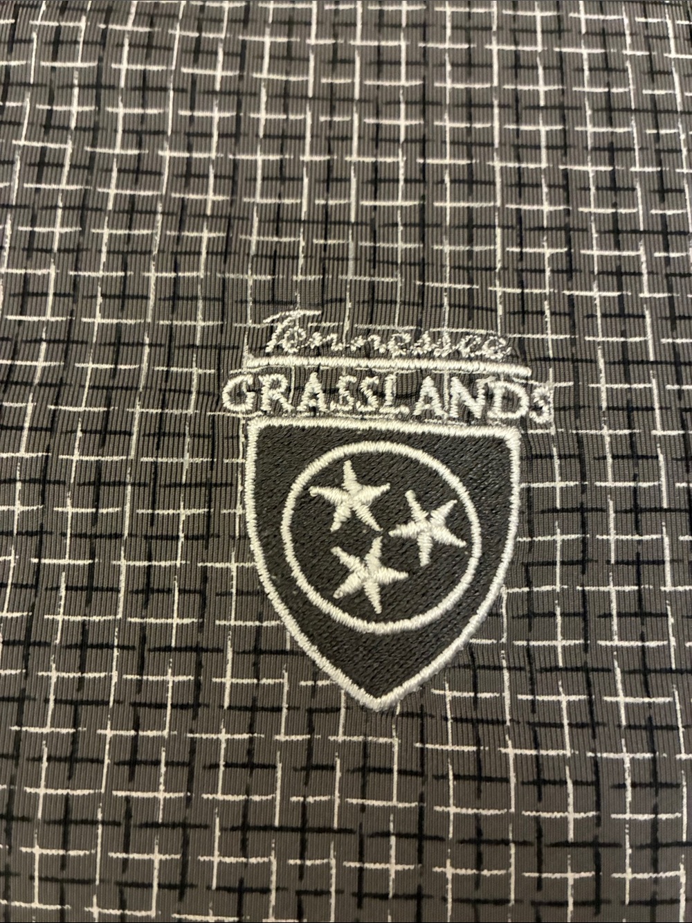 FootJoy Men's Gray Patterned Polo golf Shirt grasslands Tennessee - Picture 3 of 5